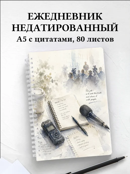 Ежедневник недатированный журналиста
