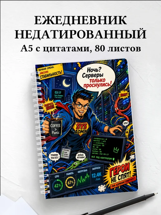 Ежедневник недатированный системного администратора