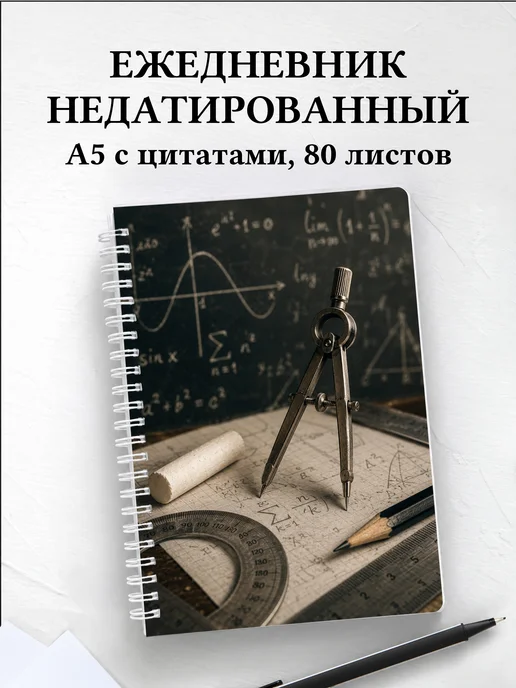 Ежедневник недатированный математика