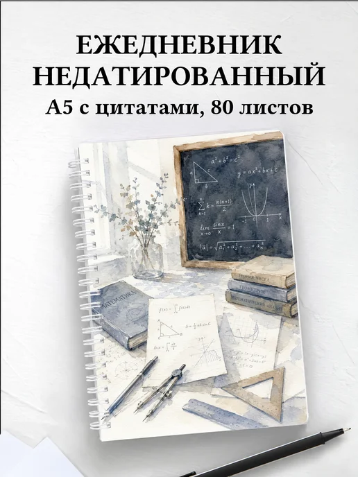 Ежедневник недатированный математика