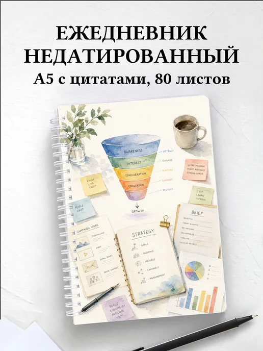 Ежедневник недатированный маркетолога