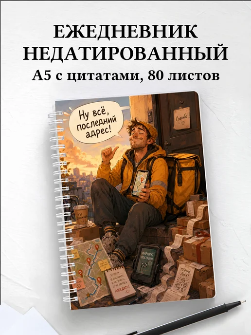 Ежедневник недатированный курьера