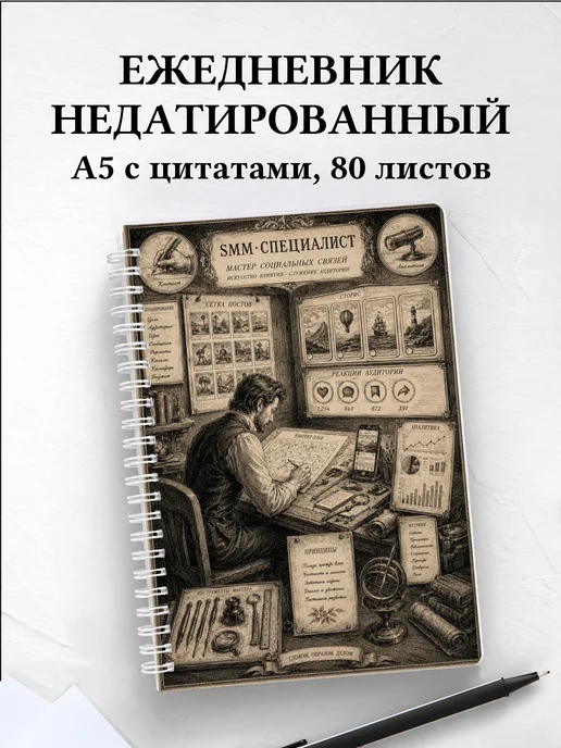 Ежедневник недатированный SMM-специалиста
