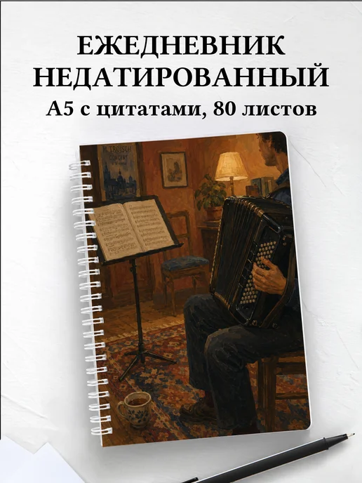 Ежедневник недатированный аккордеониста