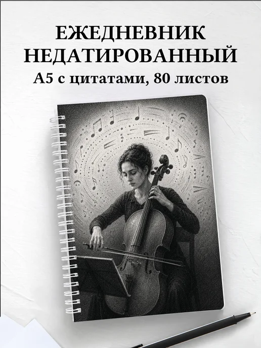 Ежедневник недатированный виолончелиста