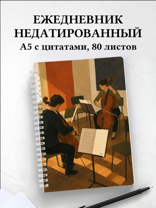 Ежедневник недатированный виолончелиста