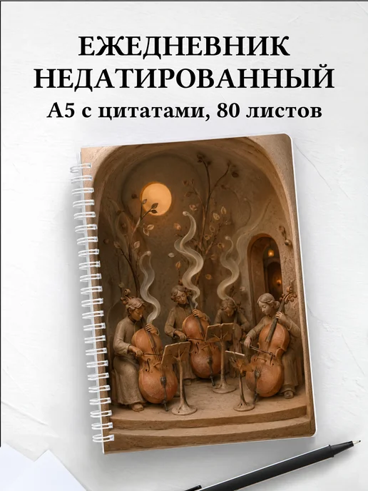 Ежедневник недатированный виолончелиста