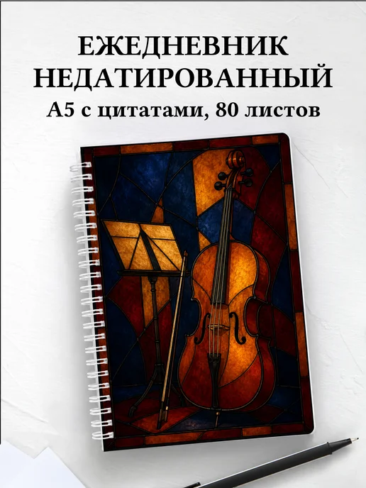 Ежедневник недатированный виолончелиста
