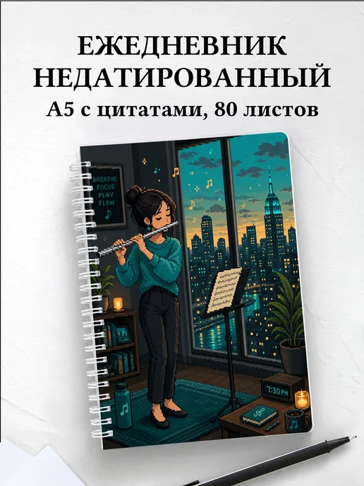 Ежедневник недатированный флейтиста