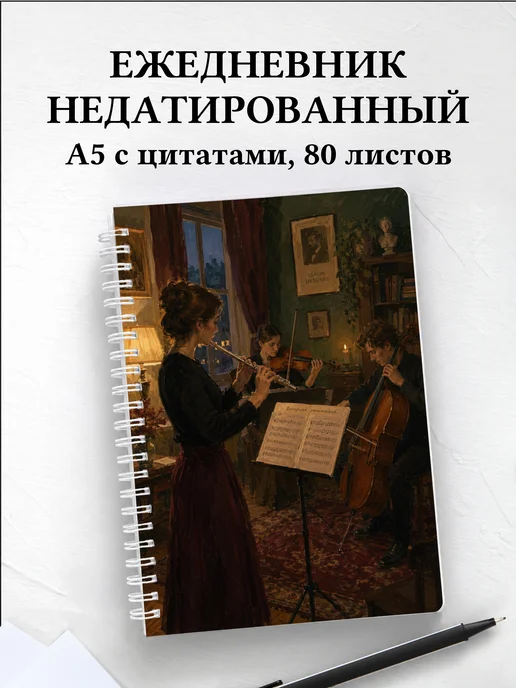 Ежедневник недатированный флейтиста