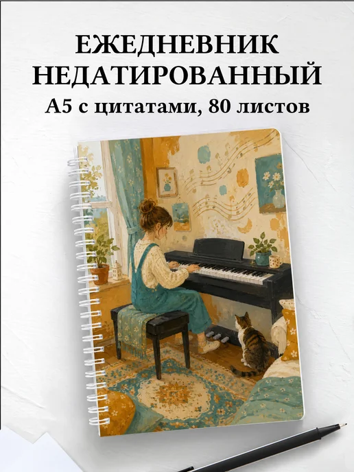 Ежедневник недатированный пианиста