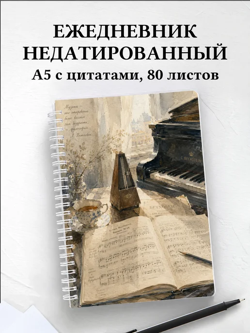 Ежедневник недатированный пианиста
