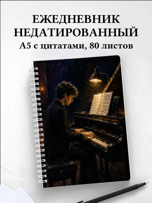 Ежедневник недатированный пианиста