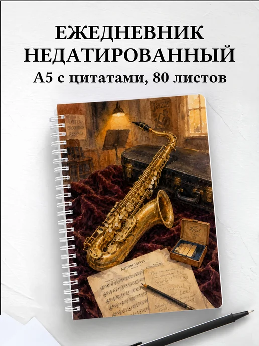 Ежедневник недатированный саксофониста