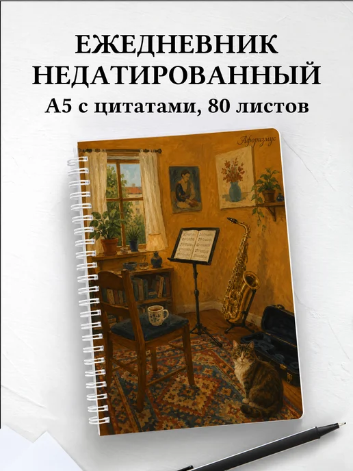 Ежедневник недатированный саксофониста
