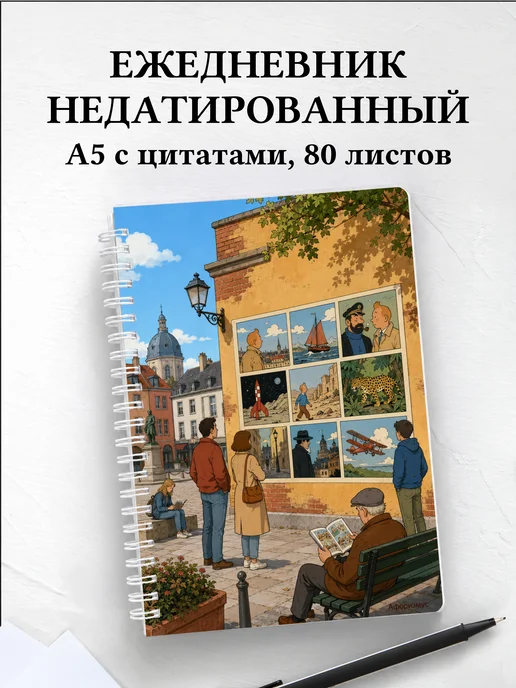Ежедневник недатированный Комиксы с мотивирующими цитатами