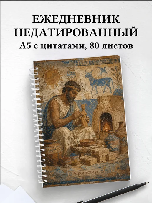 Ежедневник недатированный Лепка с мотивирующими цитатами