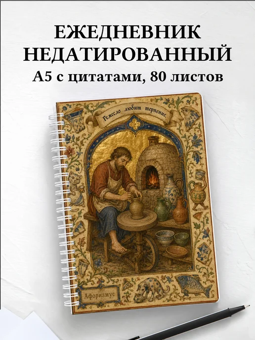 Ежедневник недатированный Керамика с мотивирующими цитатами