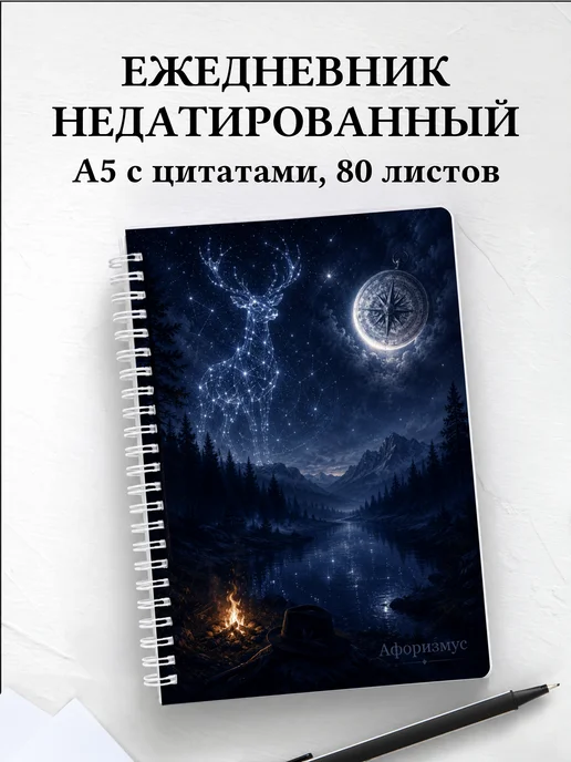 Ежедневник недатированный охотника с мотивирующими цитатами