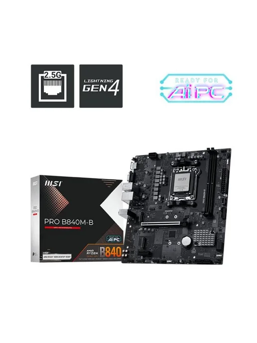 MSI MSI PRO B840M-B AM5 DDR5 Micro ATX