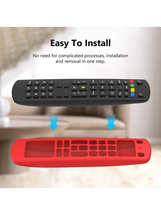 Гибкий силикон для Jio TV, светло-синий для Jio, красный, фото 7