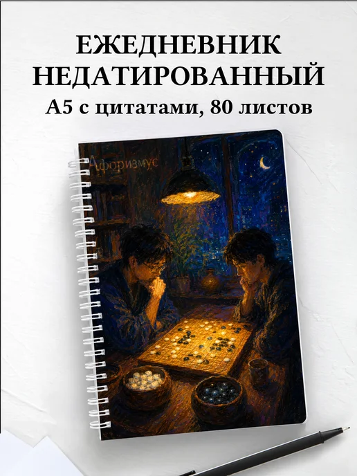 Ежедневник недатированный Го с мотивирующими цитатами
