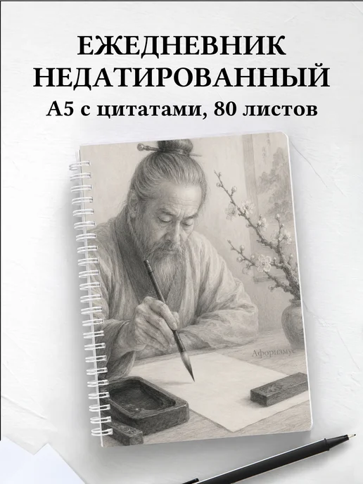 Ежедневник недатированный Япония с мотивирующими цитатами