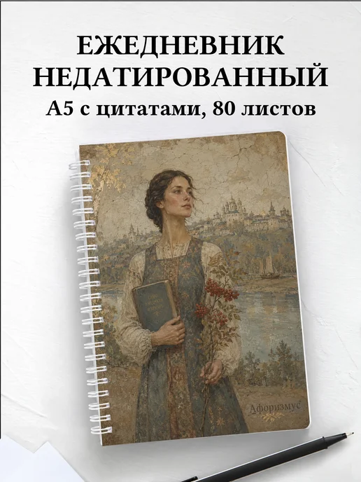 Ежедневник недатированный Россия с мотивирующими цитатами