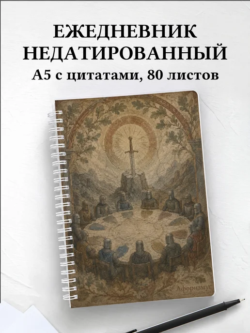 Ежедневник недатированный Британия с мотивирующими цитатами