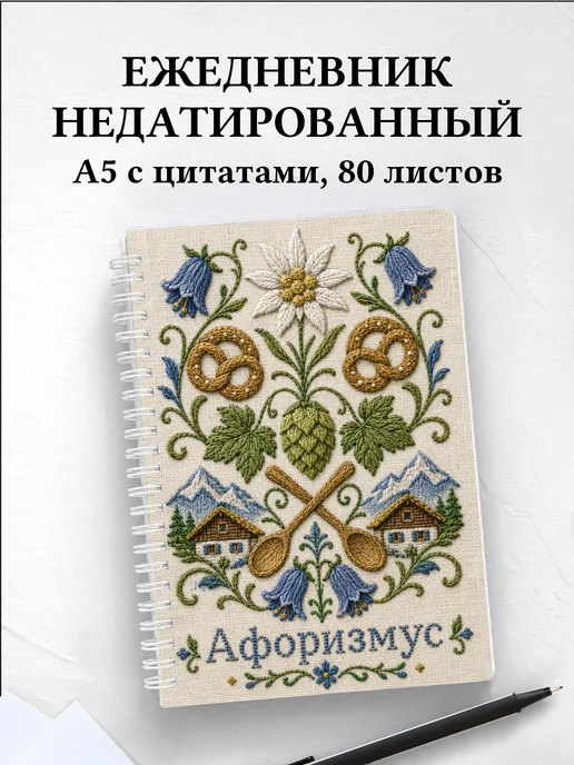 Ежедневник недатированный Германия с мотивирующими цитатами