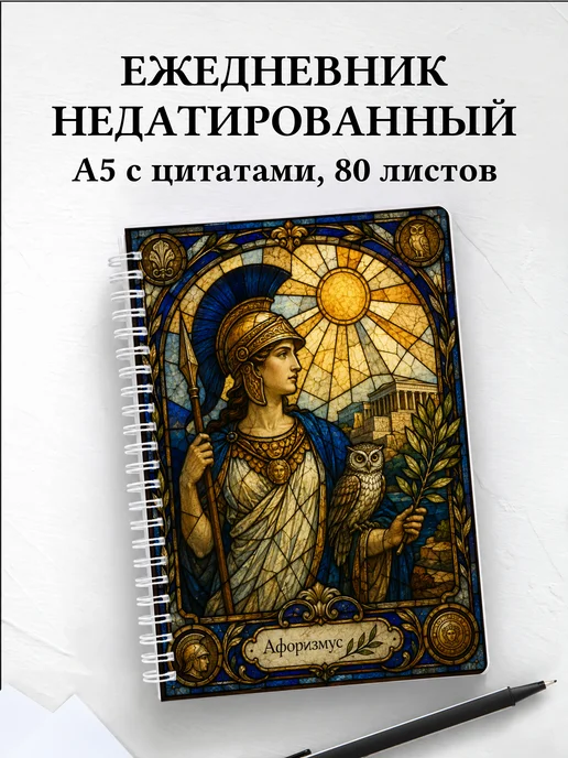 Ежедневник недатированный Греция с мотивирующими цитатами