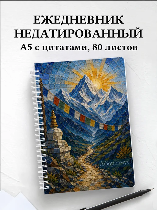 Ежедневник недатированный Индия с мотивирующими цитатами