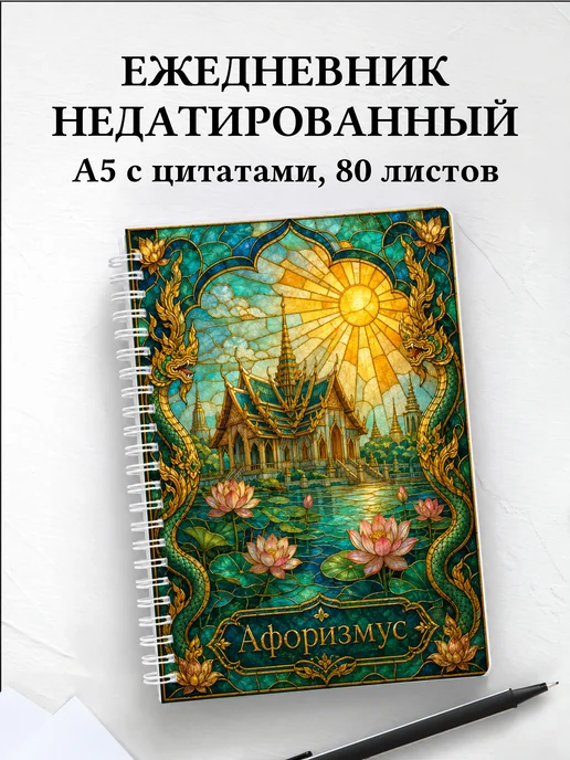 Ежедневник недатированный Таиланд с мотивирующими цитатами