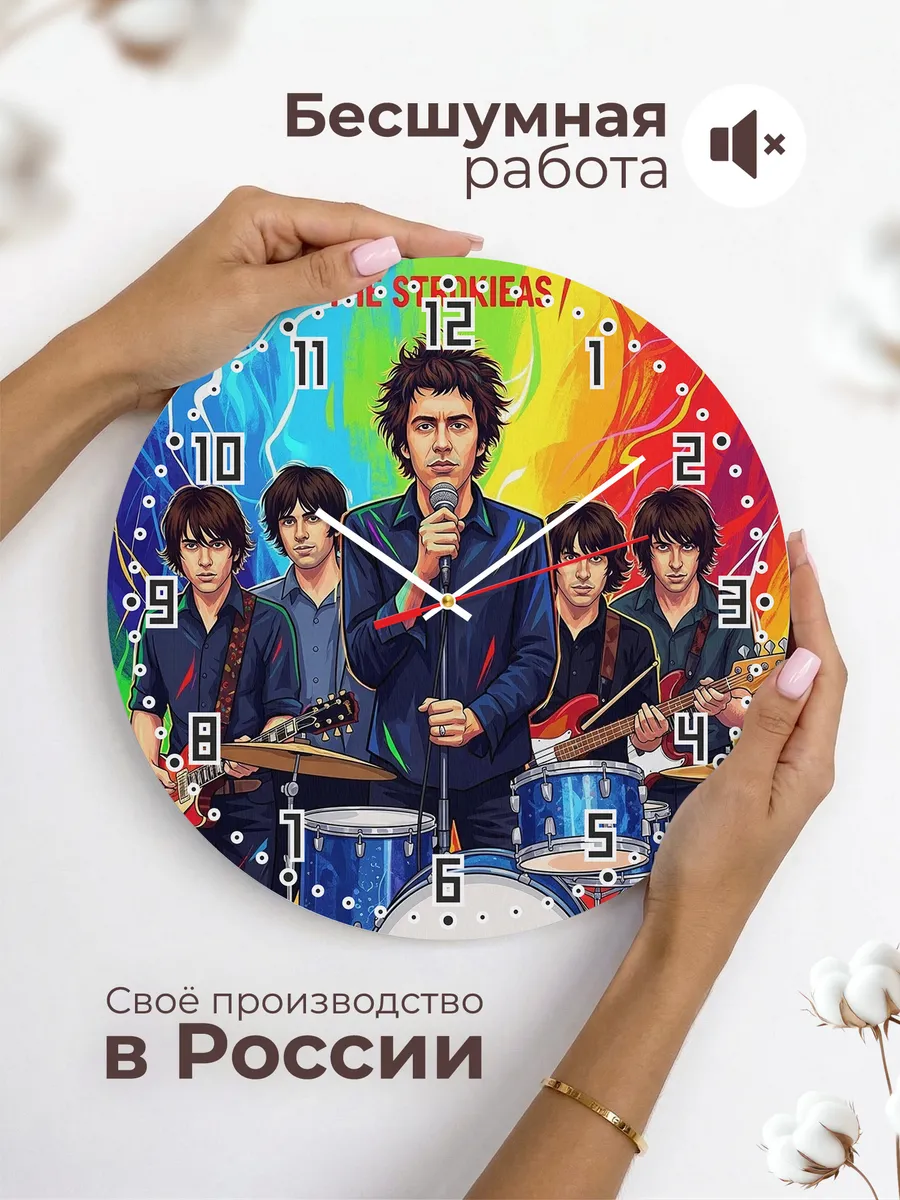Часы настенные "Группа The Strokes" — фото 8