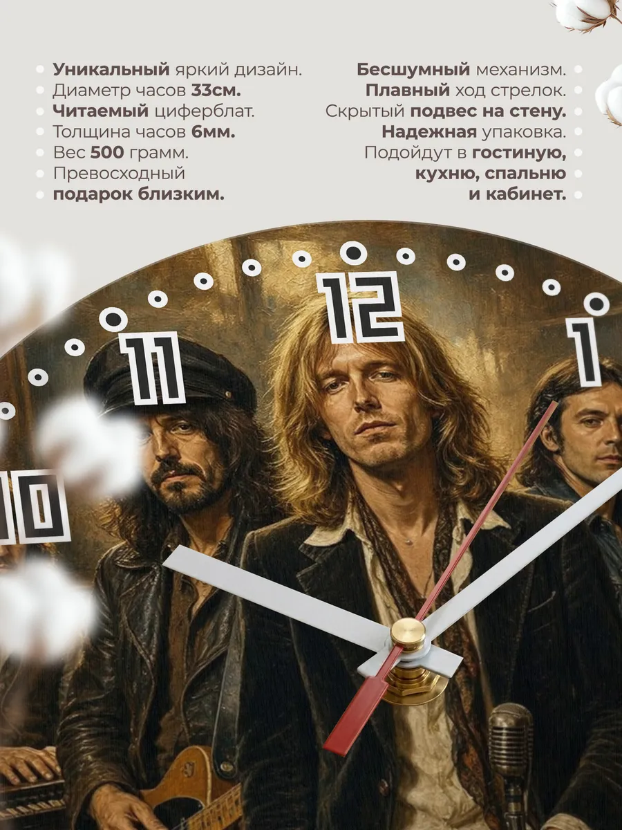 Часы настенные "Tom Petty and the Heartbreakers" — фото 3