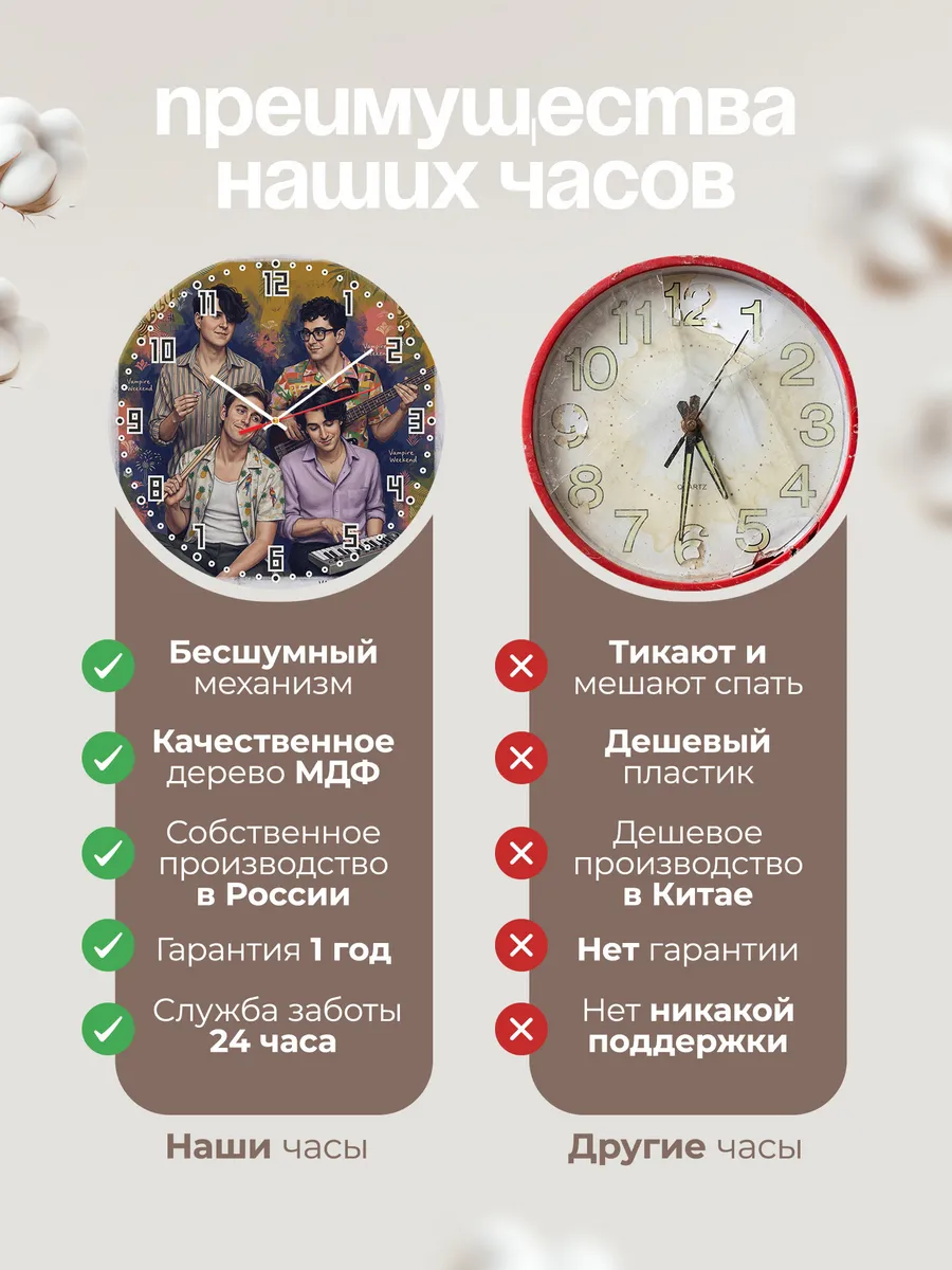 Часы настенные "Vampire Weekend" — фото 2