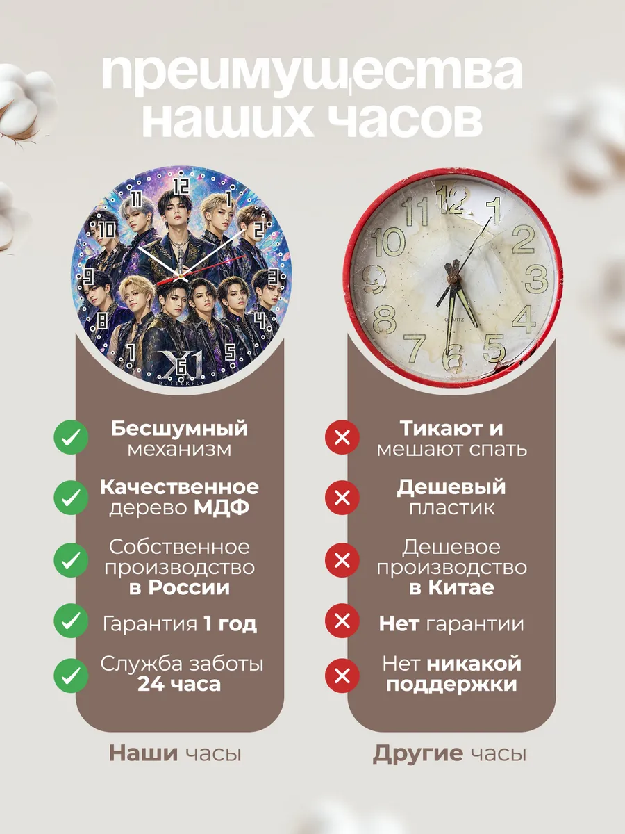 Часы настенные "X1" — фото 2
