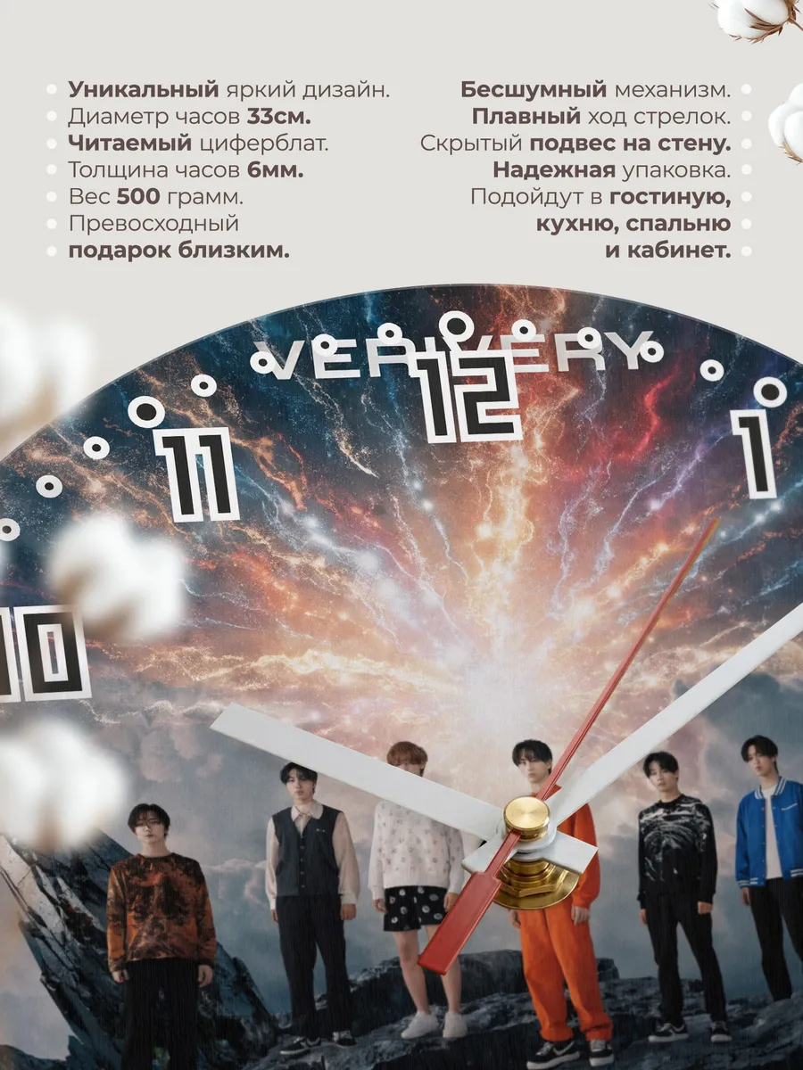 Часы настенные "VERIVERY" — фото 3
