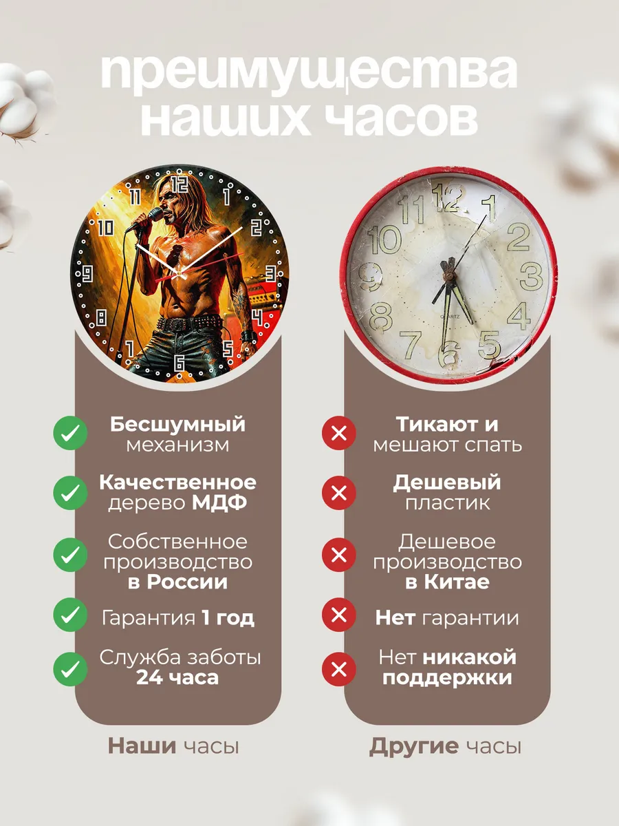 Часы настенные "The Stooges" — фото 2