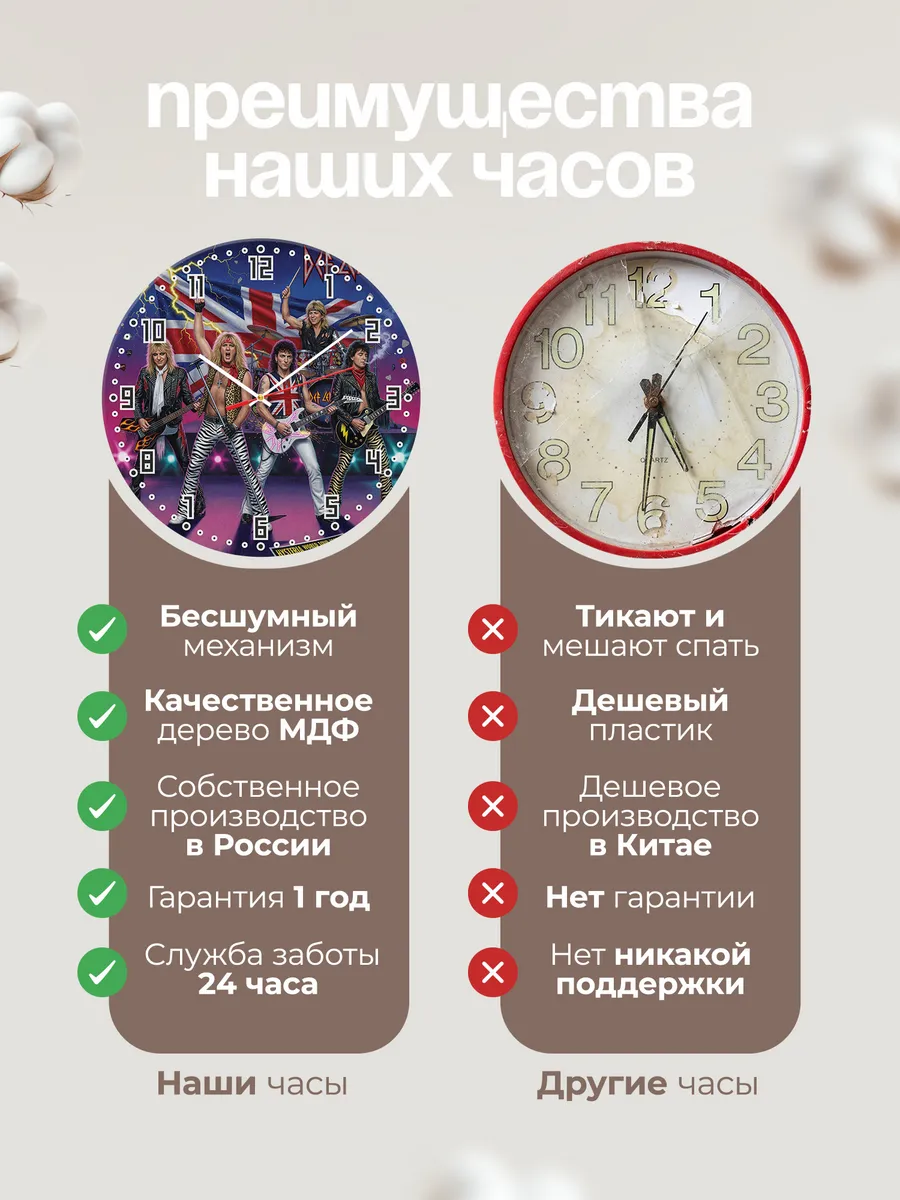 Часы настенные "Def Leppard" — фото 2