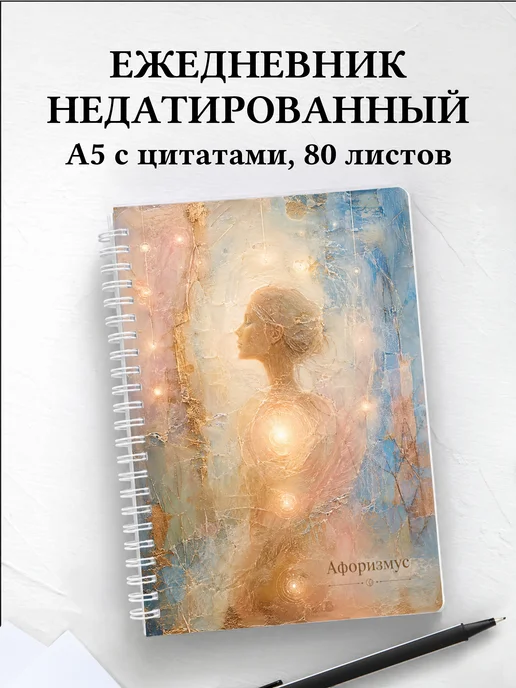 Ежедневник недатированный Пастель с мотивирующими цитатами
