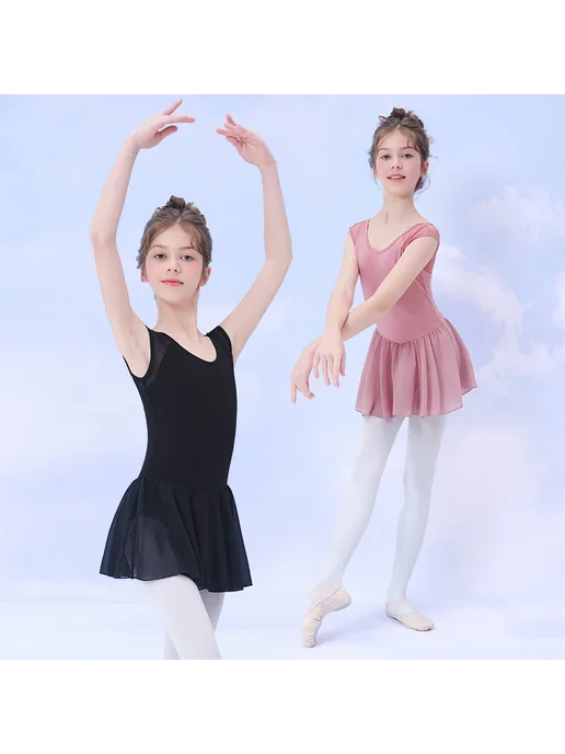 DayDance Балетное платье для девочек черное, черный, фото 3