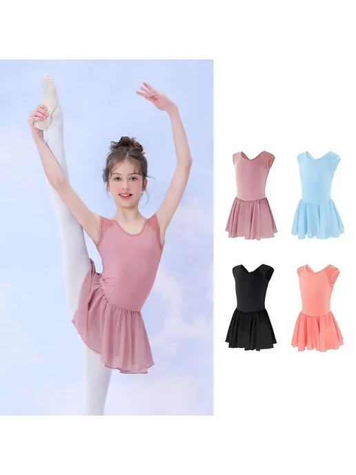 DayDance Балетное платье для девочек черное, черный, фото 4