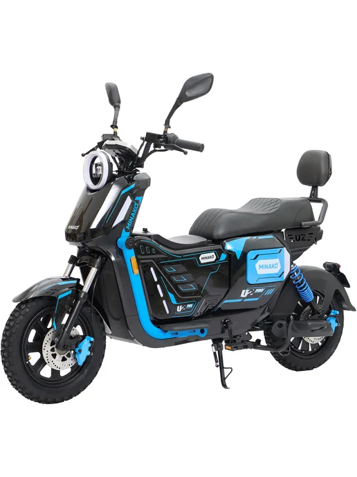 Электровелосипед Minako TITAN 2.0 2025 60V 30Ah (железо-фосфатная АКБ), 1500 Вт, синий, фото 8