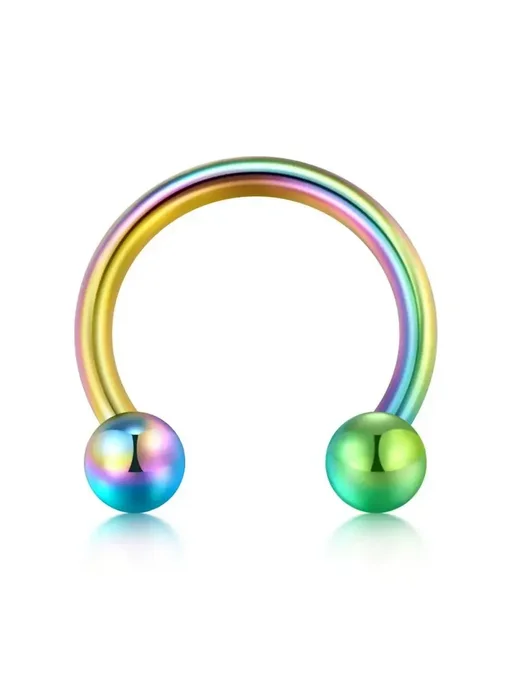 Нет бренда Серьга для пирсинга носа Colorful 16G-1.2X12x3mm, вариант