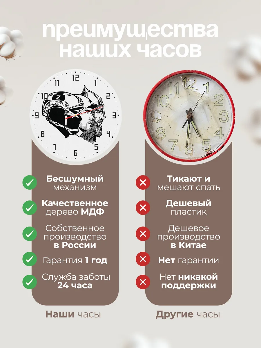Часы настенные "Солдаты и войны Руси" — фото 2