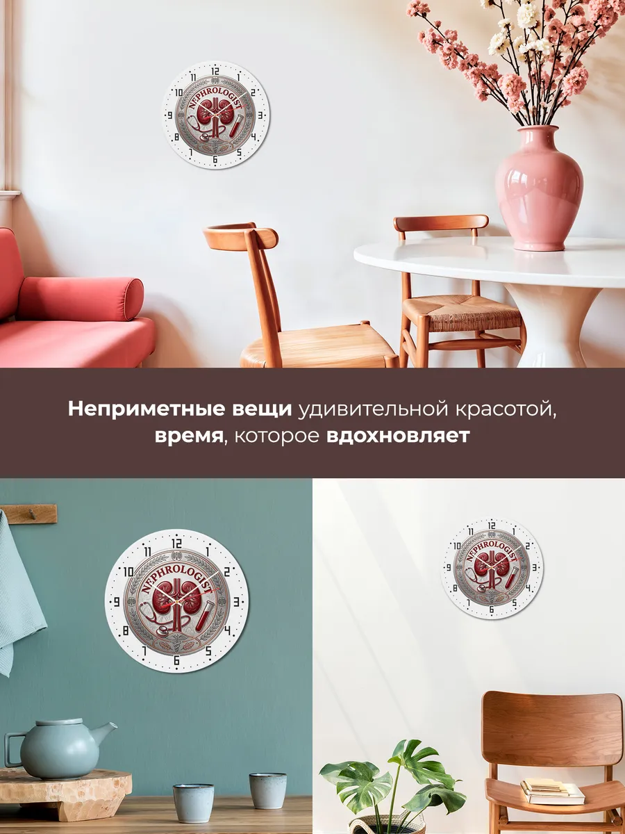 Часы настенные "Нефролог медицинская эмблема" — фото 9