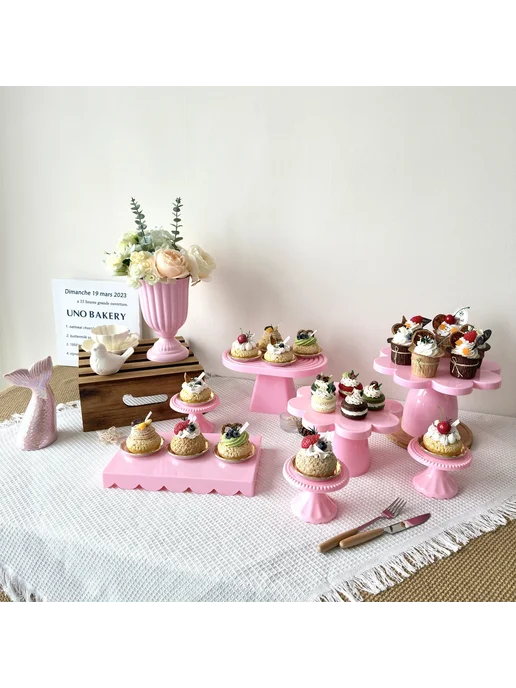 Нет бренда Набор подставок для кексов, 6 шт, macaron mix, 6 шт, фото 3