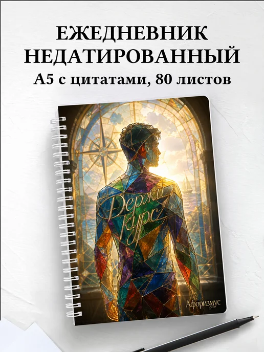 Ежедневник недатированный Витраж с мотивирующими цитатами