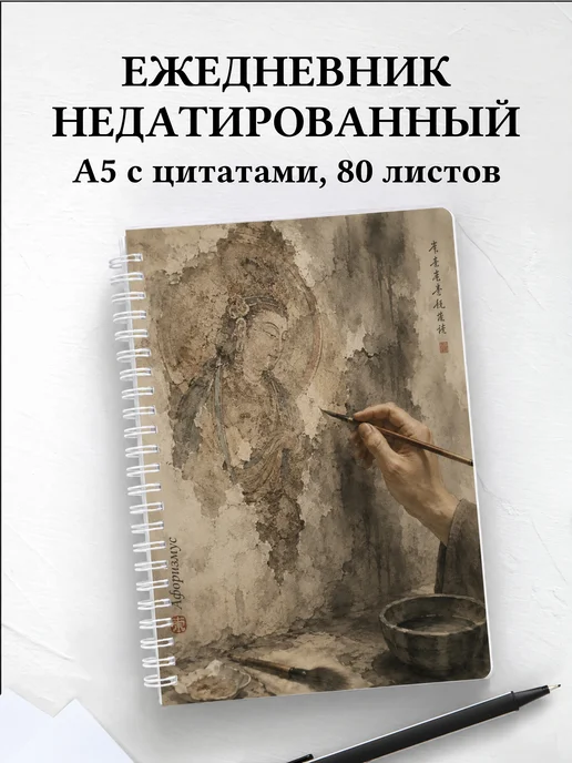 Ежедневник недатированный Фреска с мотивирующими цитатами